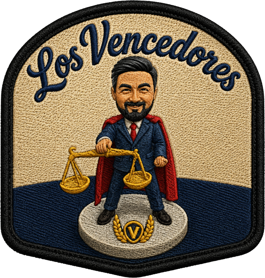 Los Vencedores character embroidered patch