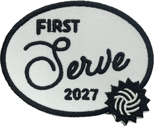 FIRST Serve 2027 embroidered patch