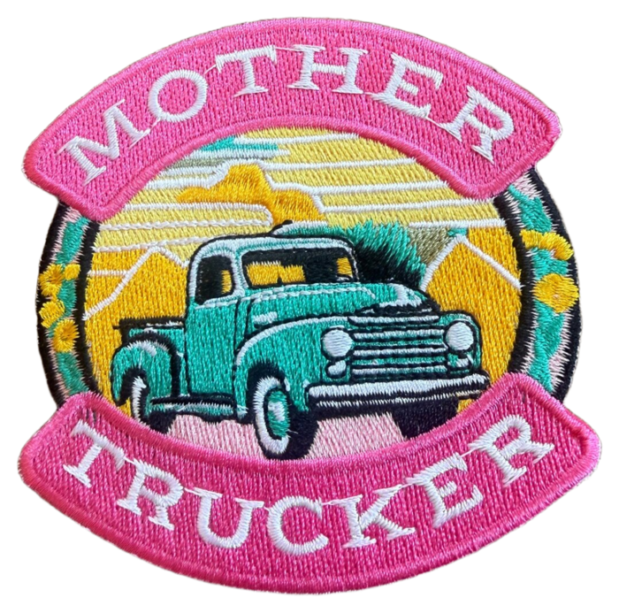 Mother Trucker custom embroidered patch